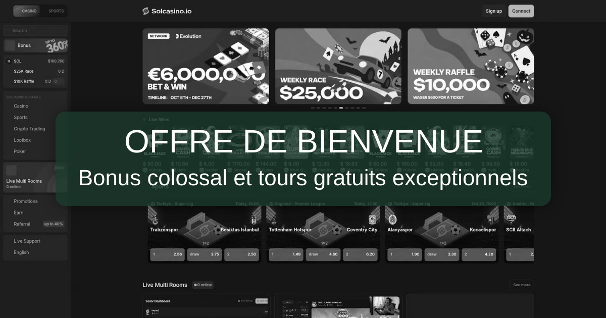 Découvrir Solana Casino, le casino en ligne